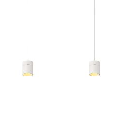 Oligo Tudor LED-Pendelleuchte 2-flammig mit unsichtbarer Höhenverstellung-Weiß matt-Tudor M-Weiß matt-mit LED (2700K)