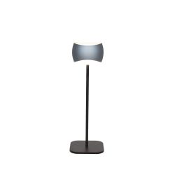 Oligo Curved LED-Tischleuchte-Schwarz matt-Basalt