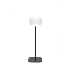 Oligo Curved LED-Tischleuchte-Schwarz matt-Weiß matt