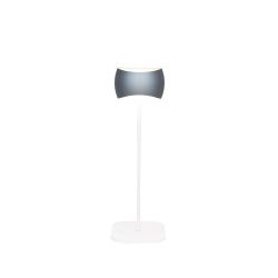 Oligo Curved LED-Tischleuchte-Weiß matt-Basalt