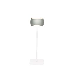 Oligo Curved LED-Tischleuchte-Weiß matt-Creme