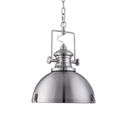 Searchlight Industrial Pendant 2297 Pendelleuchte-Silber satiniert