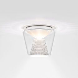 Serien Lighting Annex Ceiling LED-Deckenleuchte-Glasschirm klar - Reflektor Kristall-Größe L Ø 275 mm-mit LED (3000K)