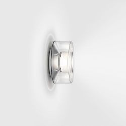 Serien Lighting Curling Wall LED-Wandleuchte-Acrylglasschirm klar-Größe M Ø 218 mm-mit LED (2700K)