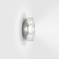 Serien Lighting Curling Wall LED-Wandleuchte-Glasschirm klar-Größe M Ø 250 mm-mit dim2warm (1800K - 3000K)