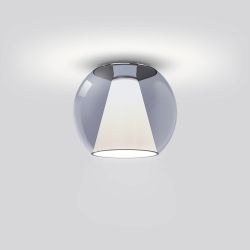 Serien Lighting Draft Ceiling M LED-Deckenleuchte-Glas blau-mit dim2warm (1800K - 3000K)