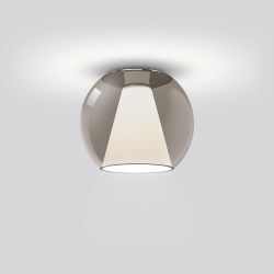 Serien Lighting Draft Ceiling M LED-Deckenleuchte-Glas braun-mit dim2warm (1800K - 3000K)