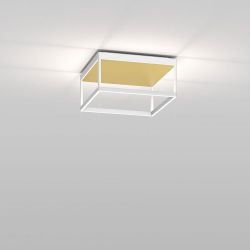 Serien Lighting Reflex² Ceiling M 150 LED-Deckenleuchte-Weiß-Pyramidenstruktur Gold-mit LED (2700K) 01
