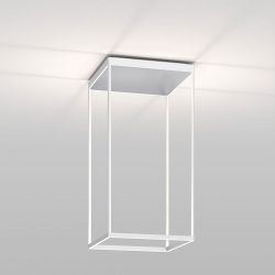 Serien Lighting Reflex² Ceiling M 600 LED-Deckenleuchte-Weiß-Pyramidenstruktur Silber-mit LED (3000K) 01