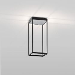 Serien Lighting Reflex² Ceiling S 450 LED-Deckenleuchte-Schwarz-Pyramidenstruktur Silber-mit dim2warm (2200K - 3000K) 01