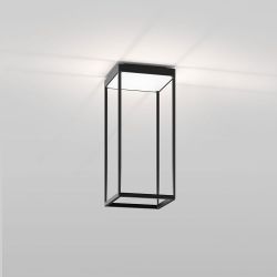 Serien Lighting Reflex² Ceiling S 450 LED-Deckenleuchte-Schwarz-Pyramidenstruktur Weiß-mit LED (2700K)