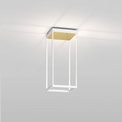 Serien Lighting Reflex² Ceiling S 450 LED-Deckenleuchte-Weiß-Pyramidenstruktur Gold-mit dim2warm (2200K - 3000K) 01