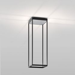 Serien Lighting Reflex² Ceiling S 600 LED-Deckenleuchte-Schwarz-Pyramidenstruktur Silber-mit dim2warm (2200K - 3000K) 01