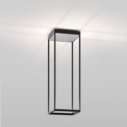 Serien Lighting Reflex² Ceiling S 600 LED-Deckenleuchte-Schwarz-Pyramidenstruktur Silber-mit LED (2700K)