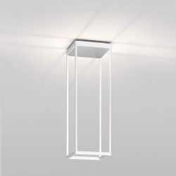 Serien Lighting Reflex² Ceiling S 600 LED-Deckenleuchte-Weiß-Pyramidenstruktur Silber-mit LED (3000K)