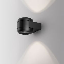 Serien Lighting Cavity Wall S LED-Wandleuchte-Schwarz-Schwarz-mit LED (2700K)