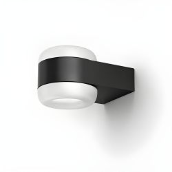 Serien Lighting Cavity Wall S LED-Wandleuchte-Schwarz-Weiß-mit LED (2700K)