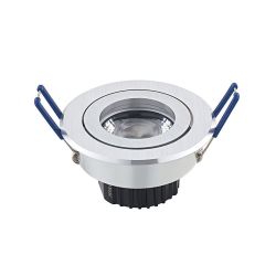 Sigor Argent 5W LED-Einbauleuchte-Aluminium gebürstet-mit dim2warm (2000K - 2800K)