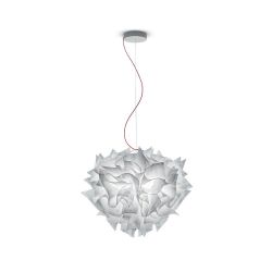 Slamp Veli Small Pendelleuchte Couture Kabel Rot