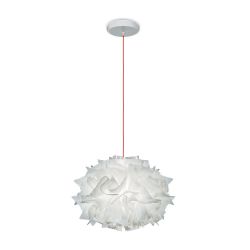 Slamp Veli Mini Single Pendelleuchte Couture Kabel Rot