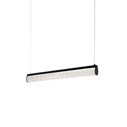 Slamp Modula Suspension LED-Pendelleuchte-Schwarz-Diffusor Plissé 01