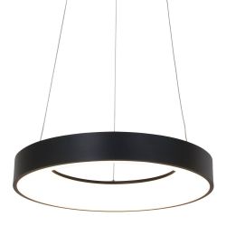 Steinhauer Ringlede LED-Pendelleuchte-Schwarz-mit LED (2700K)