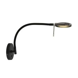 Steinhauer Turound LED-Wandleuchte-Schwarz-Rauchglas-mit Tunable White (2200K - 4000K)