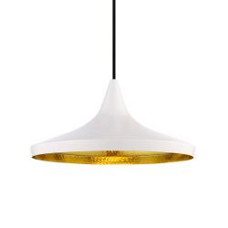 Tom Dixon Beat Wide LED-Pendelleuchte-Weiß-mit LED (3000K)