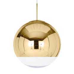 Tom Dixon Mirror Ball 50 LED-Pendelleuchte-Gold-mit LED (3000K)