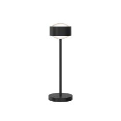 Top Light Puk! 120 Eye Table Avantgarde Tischleuchte-Schwarz matt-Linse matt-Höhe 370 mm-ohne Dimmer