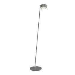 Top Light Puk! 120 Floor Avantgarde LED-Stehleuchte-Chrom matt-Glas matt-Linse klar-mit LED (2700K)