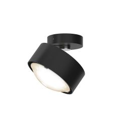 Top Light Puk! 120 Move Avantgarde LED-Deckenstrahler-Schwarz matt/Chrom-Linse klar-mit LED (2700K)