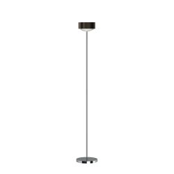 Top Light Puk! 160 Eye Floor Avantgarde LED-Stehleuchte-Black Wood/Chrom-Glas mattiert-mit LED (2700K)