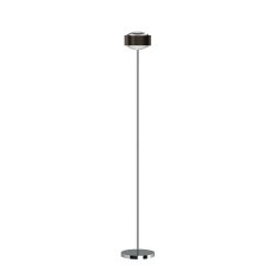 Top Light Puk! 160 Eye Floor Avantgarde LED-Stehleuchte-Black Wood/Chrom-Linse klar-mit LED (2700K)