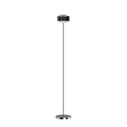 Top Light Puk! 160 Eye Floor Avantgarde Stehleuchte-Black Wood/Chrom-Linse klar-mit Dimmer