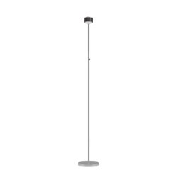 Top Light Puk! 80 Eye Floor Avantgarde LED-Stehleuchte-Black Wood/Chrom-Linse klar-mit LED (2700K)