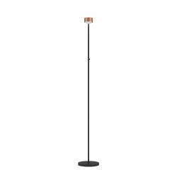 Top Light Puk! 80 Eye Floor Avantgarde LED-Stehleuchte-Kupfer gebürstet/Schwarz matt-Glas mattiert-mit LED (2700K)