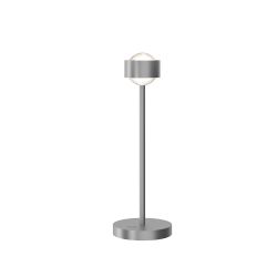 Top Light Puk! 80 Eye Table Avantgarde LED-Tischleuchte-Chrom matt-Linse matt-Höhe 370 mm-mit LED (2700K)