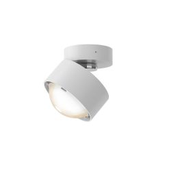 Top Light Puk! 80 Move Avantgarde LED-Deckenstrahler-Weiß matt/Chrom-Linse klar-mit LED (2700K)