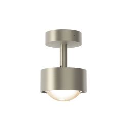 Top Light Puk! 80 Turn Avantgarde Deckenstrahler-Nickel matt-Downlight-Linse klar