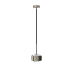 Top Light Puk! 120 Drop Avantgarde Pendelleuchte-Nickel matt-Linse klar