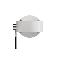 Top Light Puk Hotel LED-Wandleuchte-Weiß-Armlänge 30 cm-Linse klar-Linse matt-mit LED (2800K)