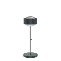 Top Light Puk Maxx Eye Table LED-Tischleuchte-Anthrazit matt/Chrom-Linse klar-Höhe 370 mm-mit LED (2700K)
