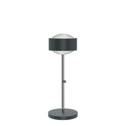 Top Light Puk Maxx Eye Table LED-Tischleuchte-Anthrazit matt/Chrom-Linse matt-Höhe 370 mm-mit LED (2700K)