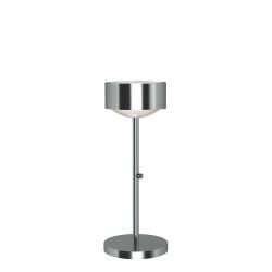 Top Light Puk Maxx Eye Table LED-Tischleuchte-Chrom matt-Glas mattiert-Höhe 370 mm-mit LED (2700K)