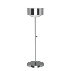 Top Light Puk Maxx Eye Table LED-Tischleuchte-Chrom matt-kein Einsatz-Höhe 470 mm-mit LED (2700K)