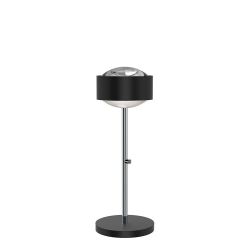 Top Light Puk Maxx Eye Table LED-Tischleuchte-Schwarz matt/Chrom-Linse klar-Höhe 370 mm-mit LED (2700K)