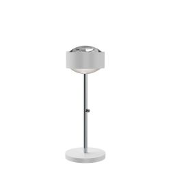 Top Light Puk Maxx Eye Table LED-Tischleuchte-Weiß matt/Chrom-Linse klar-Höhe 370 mm-mit LED (2700K)