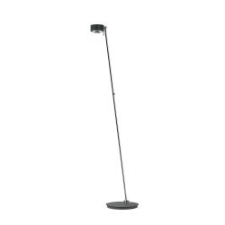 Top Light Puk Maxx Floor Maxi Single LED-Stehleuchte-Anthrazit matt/Chrom-Glas matt-Linse klar-mit LED (2700K)