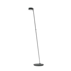 Top Light Puk Maxx Floor Maxi Single LED-Stehleuchte-Anthrazit matt/Chrom-Linse matt-Linse matt-mit LED (2700K)